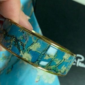 Van Gogh Silk  scarf , ring bracelet set🧚🏻